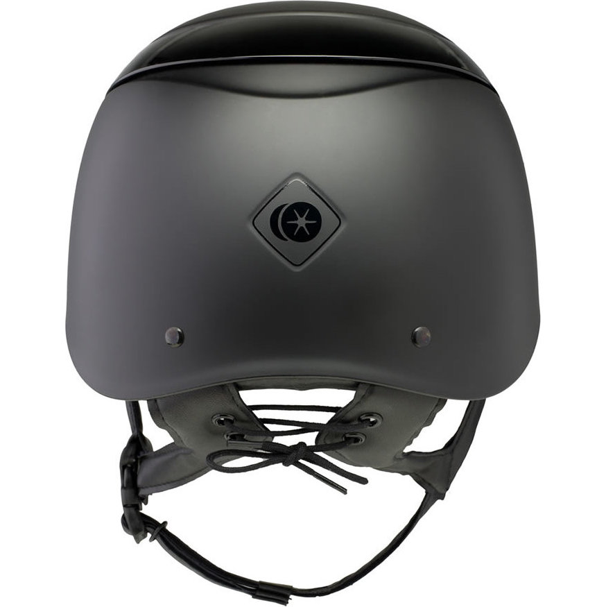 Charles Owen Luna Helmet & Headband - Black Gloss / Black Matt